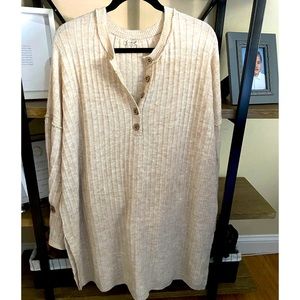 [Free People] Cream tunic - L (oversized)